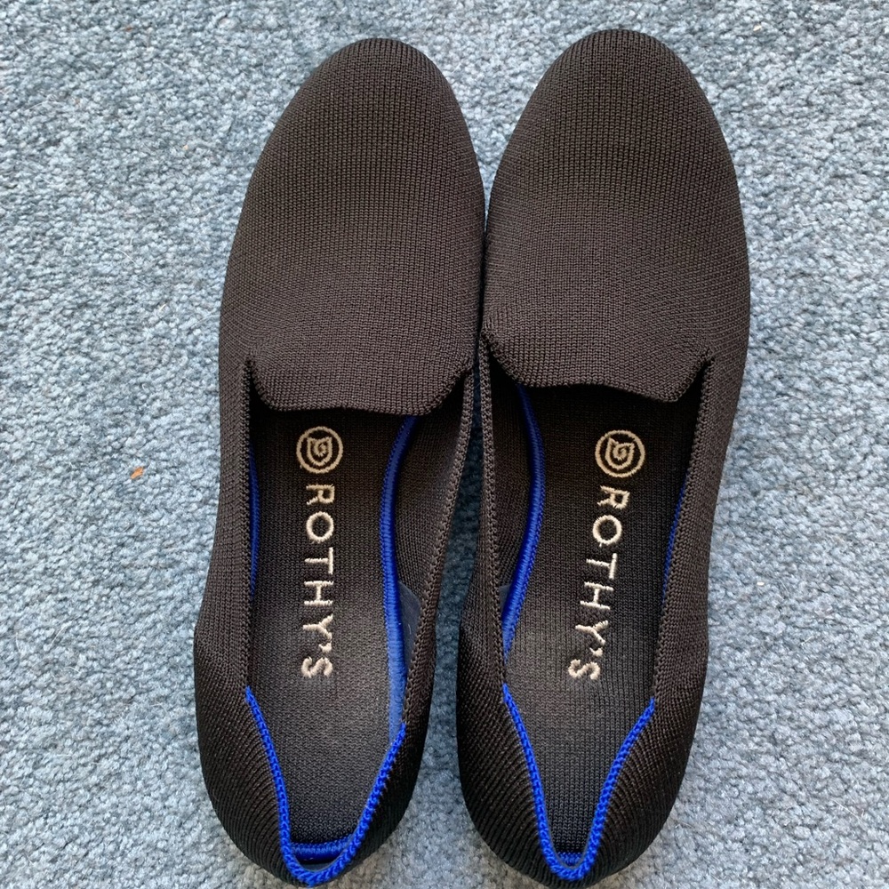 Rothy’s loafer black, used.